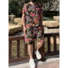 Bộ đồ nam nữ Bigsize thun cotton quần đùi áo + cộc tay in 3D chim công phượng cá tính, giá 99k 5