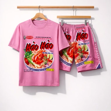 Bộ đồ nam nữ hảo hảo vàng ngộ nghĩnh – Đồ bộ hội nhóm vui hài hước cả gia đình