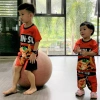 Bộ đồ nam nữ hảo hảo vàng ngộ nghĩnh – Đồ bộ hội nhóm vui hài hước cả gia đình 5