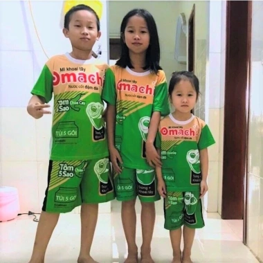Bộ đồ nam nữ hảo hảo vàng ngộ nghĩnh – Đồ bộ hội nhóm vui hài hước cả gia đình 9