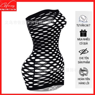 Bộ đồ ngủ cosplay lưới gợi cảm 51 - Giá 24.799 VND, siêu thoải mái và sexy