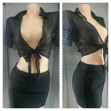 Bộ đồ ngủ cosplay nữ sexy - Thư ký, tiếp viên | Mẫu tk001-tk006, tkd07 Giá chỉ 99.500₫ 7