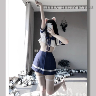Bộ Đồ Ngủ Cosplay Thủy Thủ Siêu Xinh, Gợi Cảm - Giá Gốc 147,560đ, Giảm còn 119,000đ