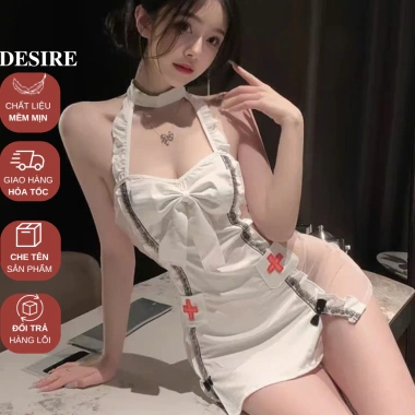 Bộ đồ ngủ Cosplay y tá chất mềm mịn, sexy gợi cảm - DESIRE VN-2.501 chỉ 169k