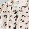 Bộ Đồ Ngủ Cotton Hello Kitty Họa Tiết Da Báo Thiết Kế Mỏng Thích Hợp Thu Đông Giá Ưu Đãi 148.658 VND 8