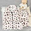 Bộ Đồ Ngủ Cotton Hello Kitty Họa Tiết Da Báo Thiết Kế Mỏng Thích Hợp Thu Đông Giá Ưu Đãi 148.658 VND 10
