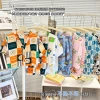 Bộ Đồ Ngủ Cotton Lụa Trẻ Em Mùa Hè Bé Gái 3/4 Tay Mỏng Homewear Thoáng Khí 2