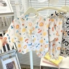 Bộ Đồ Ngủ Cotton Lụa Trẻ Em Mùa Hè Bé Gái 3/4 Tay Mỏng Homewear Thoáng Khí 8
