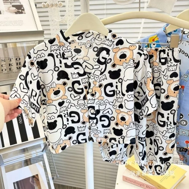 Bộ Đồ Ngủ Cotton Lụa Trẻ Em Mùa Hè Bé Gái 3/4 Tay Mỏng Homewear Thoáng Khí 10