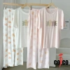 Bộ đồ ngủ Cotton Modal nữ Quần ngắn tay mỏng thoáng mát giá ưu đãi 410.400đ