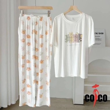 Bộ đồ ngủ Cotton Modal nữ Quần ngắn tay mỏng thoáng mát giá ưu đãi 410.400đ