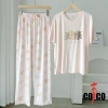 Bộ đồ ngủ Cotton Modal nữ Quần ngắn tay mỏng thoáng mát giá ưu đãi 410.400đ 3
