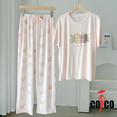 Bộ đồ ngủ Cotton Modal nữ Quần ngắn tay mỏng thoáng mát giá ưu đãi 410.400đ