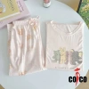 Bộ đồ ngủ Cotton Modal nữ Quần ngắn tay mỏng thoáng mát giá ưu đãi 410.400đ 4