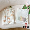 Bộ đồ ngủ Cotton Modal nữ Quần ngắn tay mỏng thoáng mát giá ưu đãi 410.400đ 5