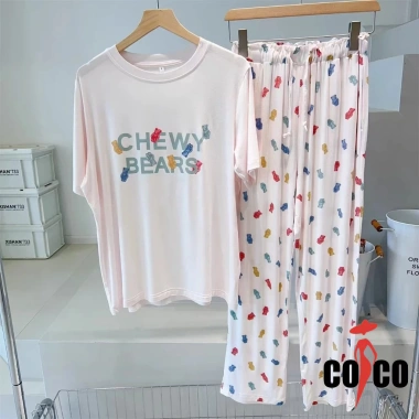 Bộ đồ ngủ Cotton Modal nữ Quần ngắn tay mỏng thoáng mát giá ưu đãi 410.400đ