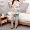 Bộ đồ ngủ cotton nguyên chất họa tiết trái tim caro - Thiết kế mỏng dài tay, thoáng mát cho mùa đông - Giá ưu đãi 148.658₫ 4