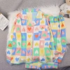 Bộ đồ ngủ cotton nguyên chất họa tiết trái tim caro - Thiết kế mỏng dài tay, thoáng mát cho mùa đông - Giá ưu đãi 148.658₫ 5