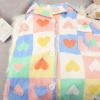 Bộ đồ ngủ cotton nguyên chất họa tiết trái tim caro - Thiết kế mỏng dài tay, thoáng mát cho mùa đông - Giá ưu đãi 148.658₫ 6