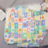 Bộ đồ ngủ cotton nguyên chất họa tiết trái tim caro - Thiết kế mỏng dài tay, thoáng mát cho mùa đông - Giá ưu đãi 148.658₫ 8