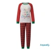 Bộ đồ ngủ dài tay Aqua-Family 2 chiếc, in chữ Giáng sinh, quần kẻ sọc - 326.160 VND 6