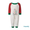 Bộ đồ ngủ dài tay Aqua-Family 2 chiếc, in chữ Giáng sinh, quần kẻ sọc - 326.160 VND 8