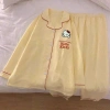 Bộ Đồ Ngủ Dài Tay Nữ Ô Vàng Hello Kitty - Cotton Mây Nhẹ, Bánh Bèo, Giá 155k 6