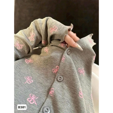 Bộ đồ ngủ gia đình Mickey hoa hồng xuân thu nữ 2.025 – phong cách mới dài tay, giá 173.000 VND 9