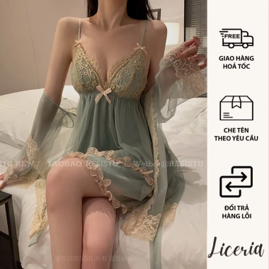 Bộ Đồ Ngủ Gợi Cảm Nữ LICERIA P3.772 + Miếng Đệm Ngực - Siêu Quyến Rũ, Giá 265k