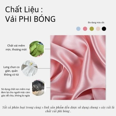 Bộ đồ ngủ hai dây sexy CARY BIGSIZE - Vải lụa mút ngực, quần đùi gợi cảm, 49.000đ