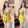 Bộ đồ ngủ hai dây sexy CARY BIGSIZE - Vải lụa mút ngực, quần đùi gợi cảm, 49.000đ 9