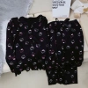 Bộ đồ ngủ Hello Kitty cotton gân xuân thu 2 mảnh in hình đáng yêu, thoải mái, giá ưu đãi 147k 10