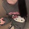 Bộ đồ ngủ Hello Kitty dài tay, quần dài rộng nữ mùa thu đông - Giá chỉ 97.420đ 3