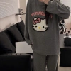 Bộ đồ ngủ Hello Kitty dài tay, quần dài rộng nữ mùa thu đông - Giá chỉ 97.420đ 8