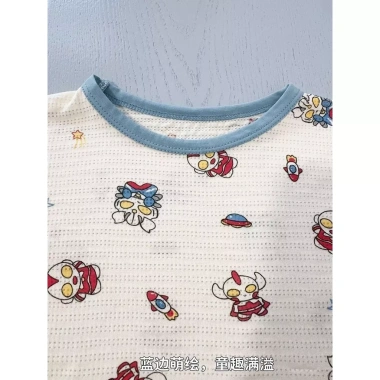 Bộ Đồ Ngủ Hoạt Hình Trẻ Em Mùa Hè - Quần Short Tay Ngắn Mesh Thoáng Khí 139k