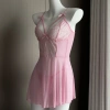 Bộ Đồ Ngủ Ice Silk Sling Ren Nữ - Váy Ngủ Loungewear Chất Lượng Cao, Giá Ưu Đãi 2