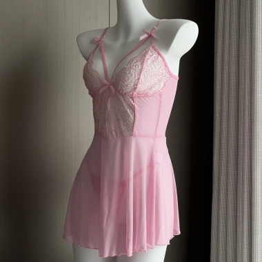 Bộ Đồ Ngủ Ice Silk Sling Ren Nữ - Váy Ngủ Loungewear Chất Lượng Cao, Giá Ưu Đãi
