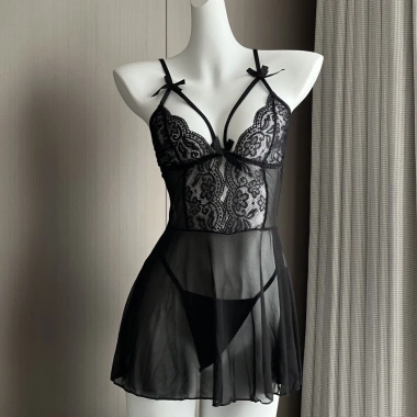 Bộ Đồ Ngủ Ice Silk Sling Ren Nữ - Váy Ngủ Loungewear Chất Lượng Cao, Giá Ưu Đãi