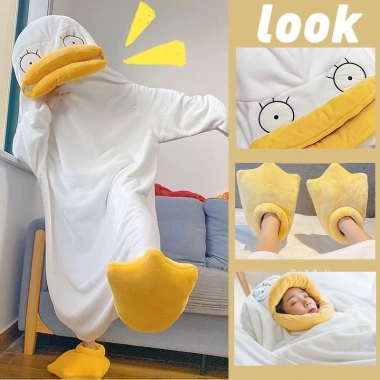 Bộ Đồ Ngủ Linh Vật Vịt COD - Áo Ngủ Con Vịt Dễ Thương, Cosplay, Giá Chỉ 112.000đ