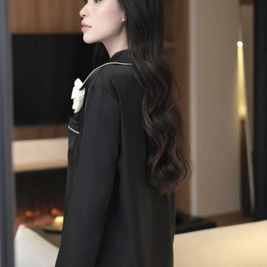 Bộ Đồ Ngủ Lụa Cao Cấp BN608 - Pyjama Áo Dài Tay và Quần Dài, Giá Ưu Đãi 860.000₫ 6