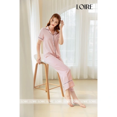 Bộ Đồ Ngủ Lụa Trơn Loire FDMN250.318 - Áo cộc và Quần dài Mềm Mại, Thoải Mái, Giá 334.165 VND 4
