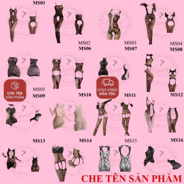 Bộ đồ ngủ lưới nữ cosplay xuyên thấu gợi cảm CP029 - Giá chỉ 37.800₫