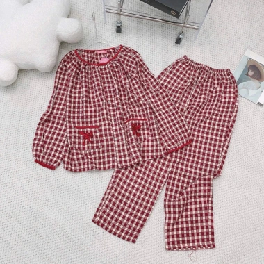 Bộ Đồ Ngủ Mặc Nhà Dài Tay Cổ Tròn Trẻ Trung Hot Hit 2.023 Giá Sốc 139k