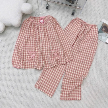 Bộ Đồ Ngủ Mặc Nhà Dài Tay Cổ Tròn Trẻ Trung Hot Hit 2.023 Giá Sốc 139k
