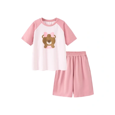 Bộ đồ ngủ MiniBala Boys Girls Cool-Feel mùa hè cho bé Homewear thoáng mát, giá ưu đãi 504.360 VND 2