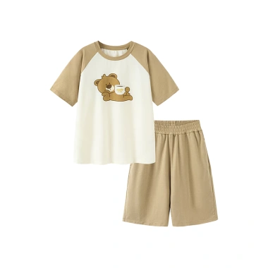 Bộ đồ ngủ MiniBala Boys Girls Cool-Feel mùa hè cho bé Homewear thoáng mát, giá ưu đãi 504.360 VND 5