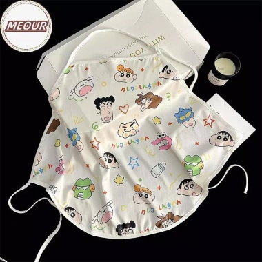Bộ Đồ Ngủ Mùa Hè - Băng Lụa Hoạt Hình, Dây Ren Eo, Quần Short Thoáng Mát 162.300₫