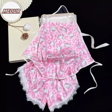 Bộ Đồ Ngủ Mùa Hè - Băng Lụa Hoạt Hình, Dây Ren Eo, Quần Short Thoáng Mát 162.300₫ 6 Bộ Đồ Ngủ Mùa Hè - Băng Lụa Hoạt Hình, Dây Ren Eo, Quần Short Thoáng Mát 162.300₫ 6