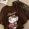 Bộ Đồ Ngủ Ngắn Tay Da Báo Hello Kitty Nữ - Playwear và Loungewear Giá 169.356₫ 3