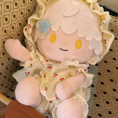Bộ Đồ Ngủ Nhỏ Anh Đào 40cm Cotton Búp Bê Ichiban - Đồ Ngủ Bé Thỏ Oải Hương